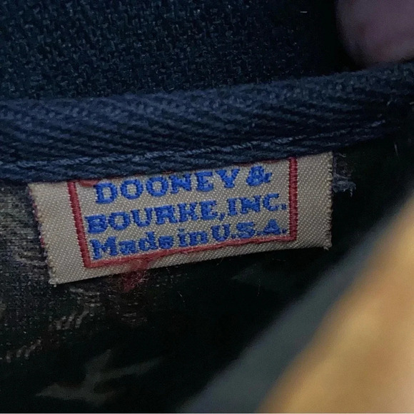 Dooney and Bourne Vintage Leather Letters Crossbody Bag Brown Tan - Picture 7 of 12